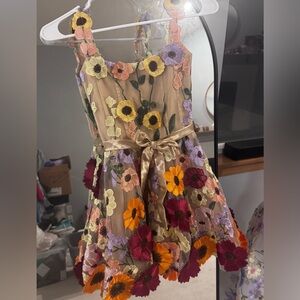 Floral Embroidered Kids Dress 3-5 YO